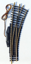 FLEISCHMANN 6046 R  HO Aiguillage Electrique Droit Rails Laiton 1:87 1/87