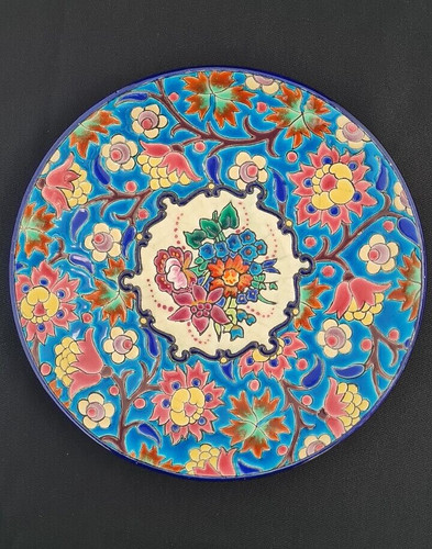 Assiette coupole émaux - , de