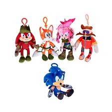 Sonic Prime Porte-Clés Clip Peluche 15Cm Eggman Miles Knuckles Enfants Garçons