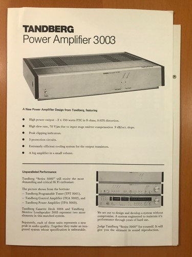 Original tandberg 3003 power - 3003,