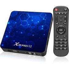 Boîtier TV Android 12.0 Box TV 4GB RAM 32GB ROM RK3318 Quad-Core 64bit Cortex...