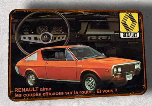 Plaque métal vintage renault - plaque,