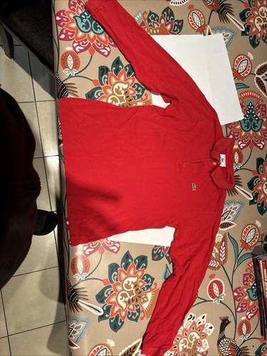 Polo rouge lacoste - polo, enfant