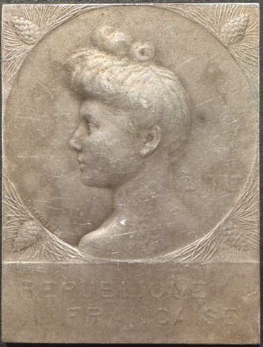 Médaille bronze argenté - , "