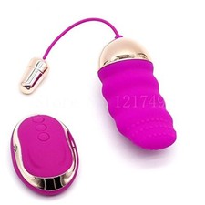 Oeuf Vibrant Télécommandé Silicone Sans Fil ROSE / DORE 10 Vitesses Rechargeable