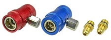 Raccords rapides pour recharge gaz climatisation auto - Avec vannes - HFO-1234yf