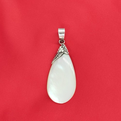 Pendentif goutte nacre - en,