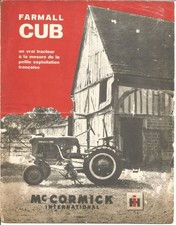 BROCHURE DEPLIANT PUBLICITAIRE MC CORMICK FARMALL CUB