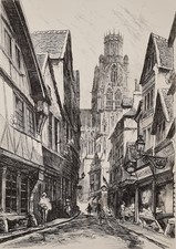 Gravure La rue Damiette à