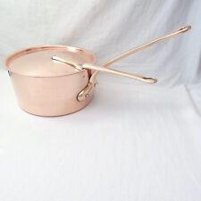 Ancienne casserole en cuivre 24 cm de Villedieu les poëles avec son couvercle