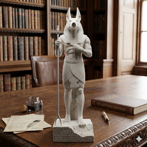 Statue résine anubis cm - en, 20