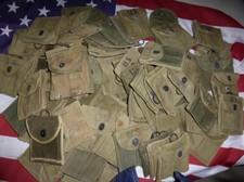 Porte chargeurs pour carabine US M1 ( USM1 WW2 ) 100% Original MILITARIA    