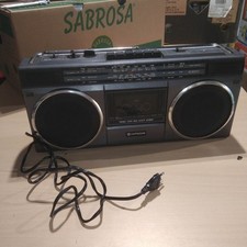 RADIO CASSETTE HITACHI  - boombox ghettoblaster vintage hifi - à restaurer