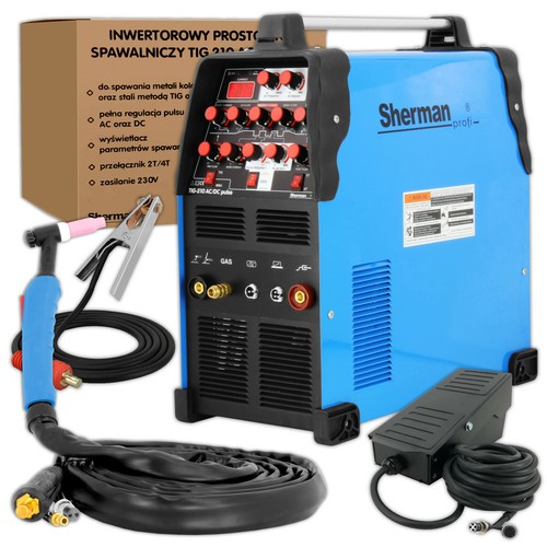 Sherman tig 210 - sherman, ac/dc