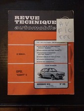 Revue Technique Opel kadett C 1.0 1.2  S L LS SR coupe break berline Rta 