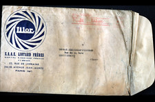 PARIS (XIX°) USINE de POELE à chauffer LILOR "LIOTARD" Enveloppe voyagée en 1937