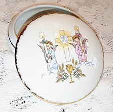 Vintage France - Bonbonnière Communion ou Baptême en Porcelaine de Limoges