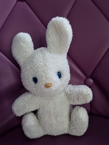 Doudou ancien lapin - doudou, blanc