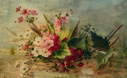 Fleurs nature morte - fleurs,, feuilles