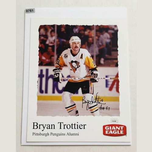 Affiche signée bryan trottier - signée,