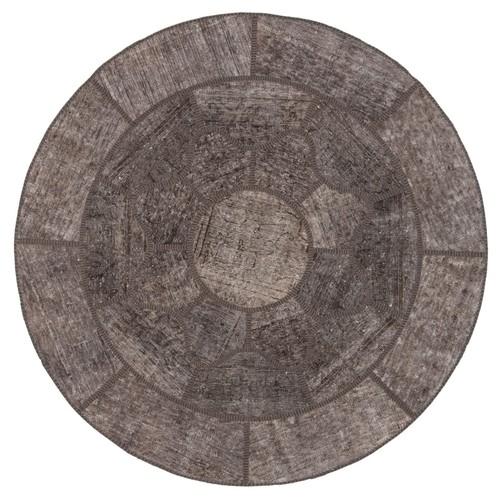 Tapis patchwork rond vintage - tapis,