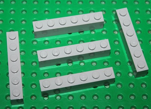 Lego oldgray brick 1x6 - brick,