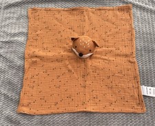 Doudou plat lange renard marron orange Verbaudet