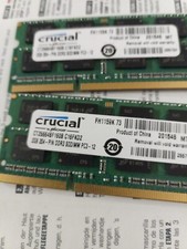 Mémoire RAM Crucial 2GB DDR3 (PC3-12800) Memoire PC Portables