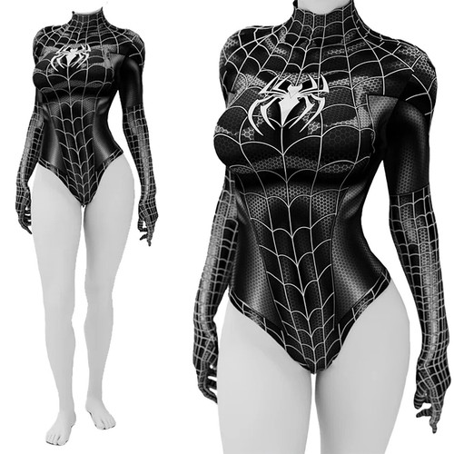 Black venom spider woman - venom, spider-woman
