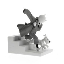 Figurine Tintin en action et Milou Noir et Blanc - Photo conforme !