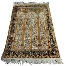 TAPIS PERSAN ANCIEN EN SOIE OU