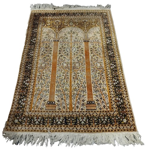 Tapis persan ancien soie - persan, en