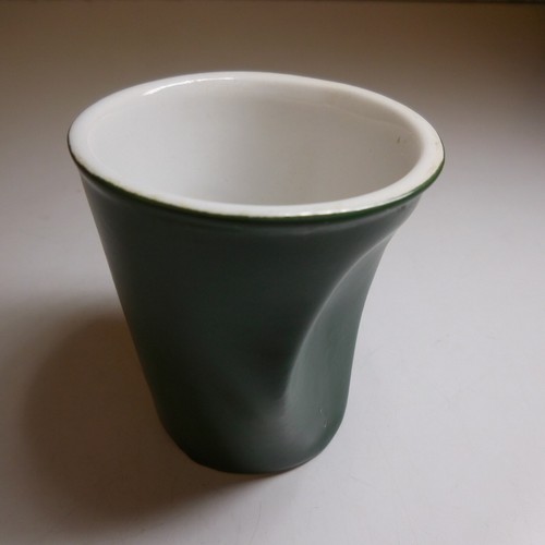 Verre café porcelaine vert