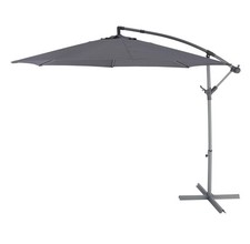 Parasol déporté sur pied Malta gris 300cm