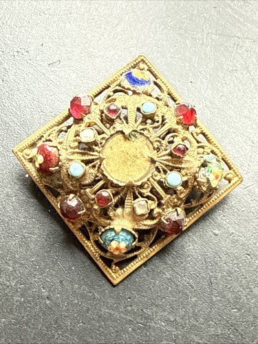 Ancienne broche metal - en,