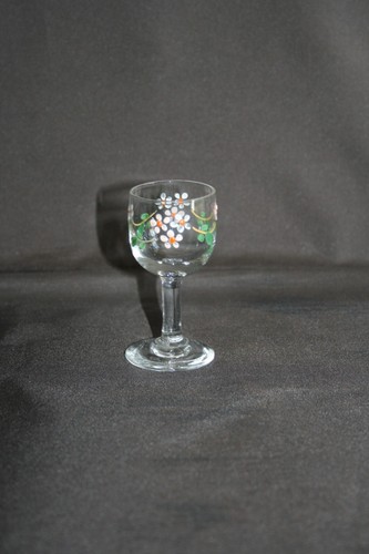 Verre liqueur émaillé - verre,