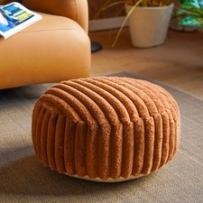 Unstuffed pouf ottoman - pouf,