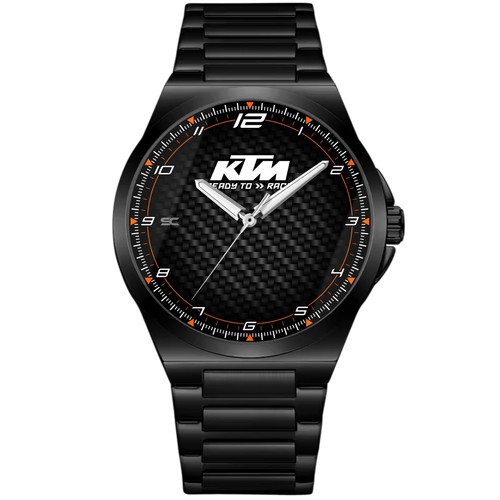 Montre noire acier - en, fan