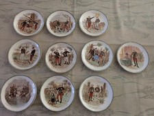 10 Assiettes parlantes vie coloniale Terre de Fer HB&Cie
