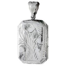 Argent Sterling Main Gravé
