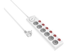 Multiprise 6 prises avec interrupteurs individuels - Revolt