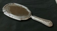 OLD SOLID SILVER HAND MIRROR