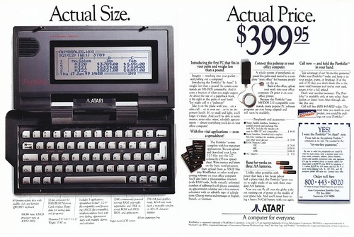 1989 atari portfolio actual - portfolio:,