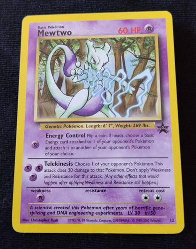 Pokemon card mewtwo - card, nintendo