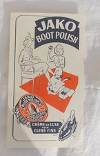 ANCIEN BUVARDS PUBLICITAIRE JAKO BOOT POLISH CIRAGE