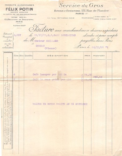 1927 produits alimentaires - 1927,