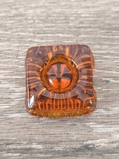 Ancien Cabochon en Verre Orange - Feu, Clignotant, à Identifier - Automobile 