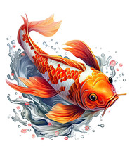 8 x 18 x 18 cm autocollants de voiture autocollants pour poissons koï