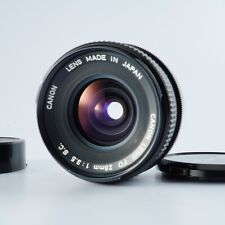 Objectif Grand Angle MF Canon FD 28mm F/3.5 S.C. EX+5 O Venu Du JAPON