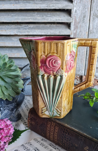 Ancien pichet barbotine decor - ancien,